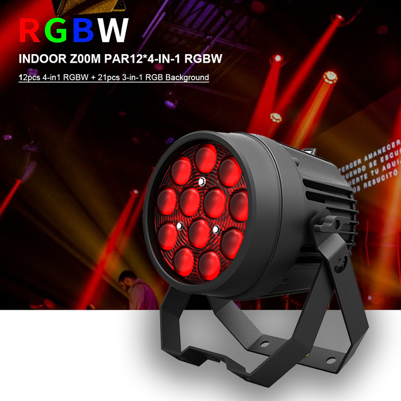 알루미늄 합금 LED 평면 12x10W RGBW 4in1 DMX512 디스코 파티 무대 결혼식 콘서트 극장 효과 조명