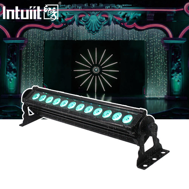 12x3W LED 벽 세탁기 빛 바 RGB 3in1 0.5 미터 빔 세탁 벽 바 디스코 파티 LED 세탁 벽 빛