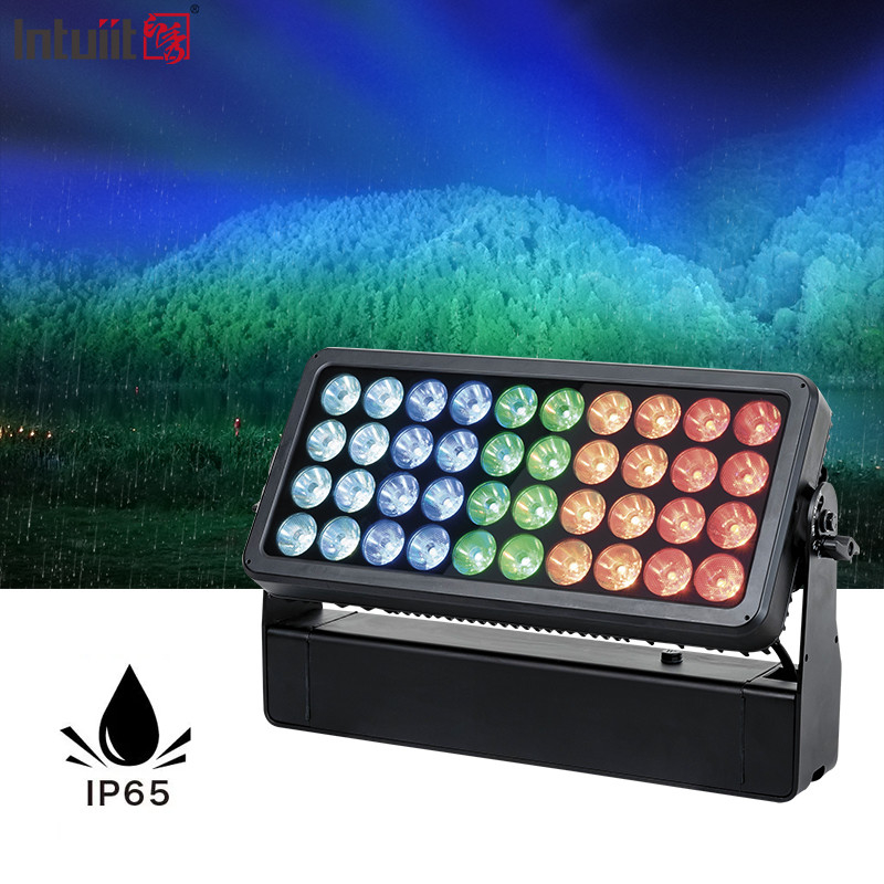 건물 야외 LED 40X10W 4in1 픽셀 홍수 벽 세척기 IP65 방수 도시 컬러 라이트