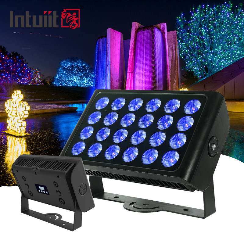 뜨거운 판매 24pcs 160w LED RGBW 4in1 도시 컬러 라이트 야외 나이트클럽 무대 파티 웨딩 콘서트