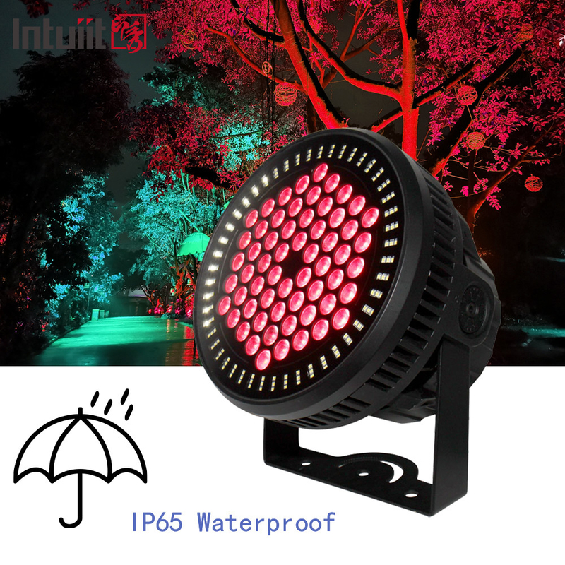 60*12W RGBW 4in1 IP65 야외 DJ 무대 조명 이벤트 콘서트 조명용 방수 DMX LED PAR 조명