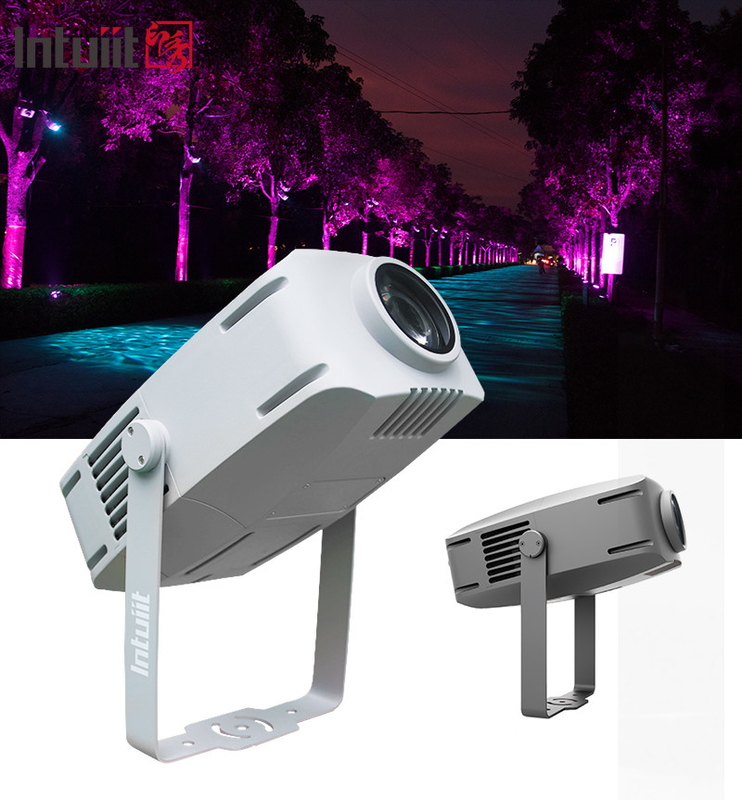 야외 IP65 방수 LED 200W 고보 효과 조명 다채로운 로고 프로젝터 공원 LED 조명