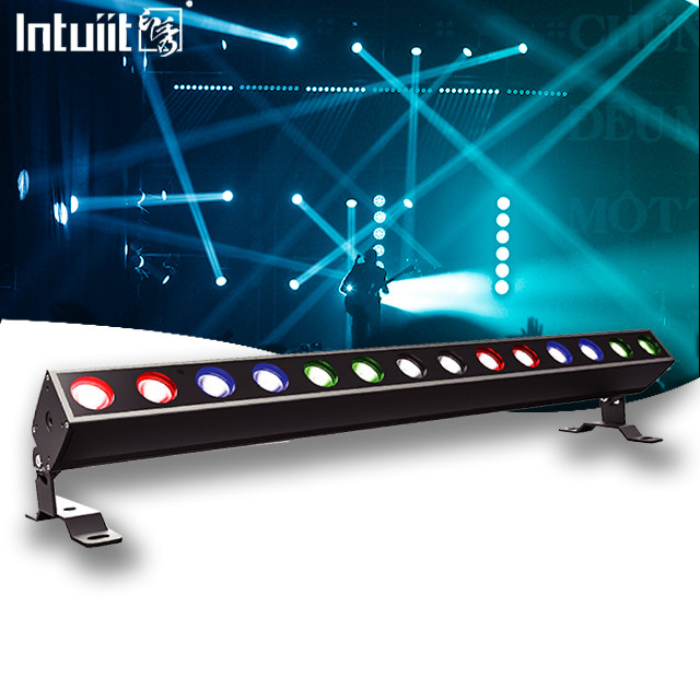 야외 14x10W RGBW 4in1 픽셀 LED 벽 세척기 야외 다리 빌딩을위한 무대 조명