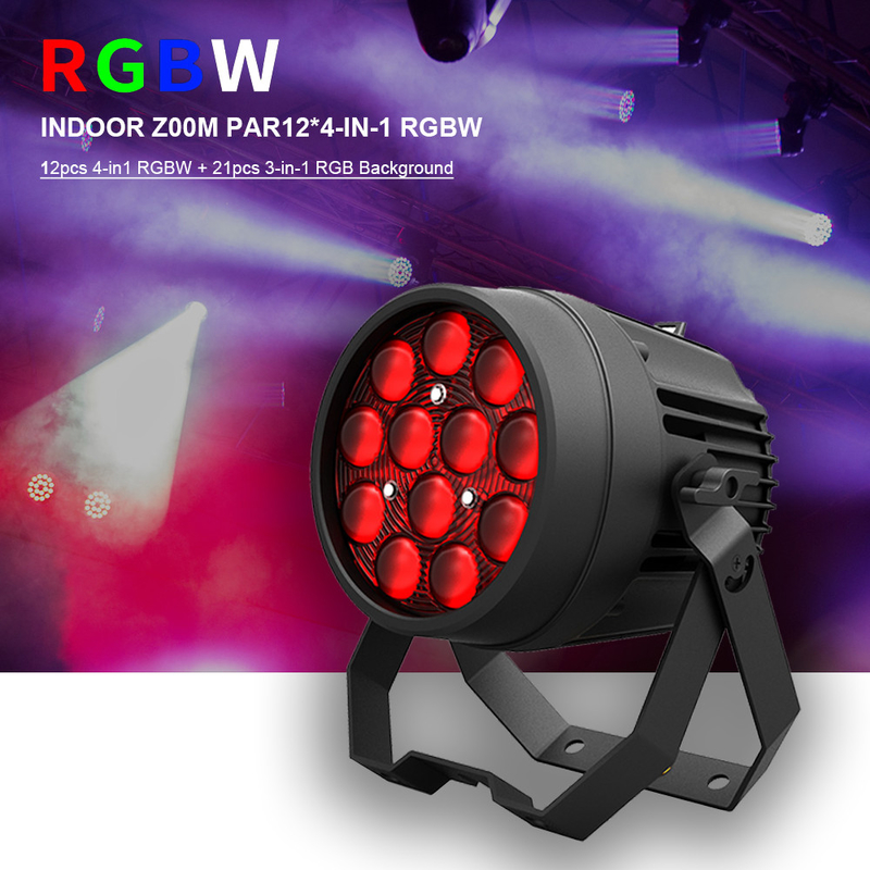 12x10W 강력한 디스코 조명 DMX 512 사운드 활성화 LED PAR 캔 스테이지 조명