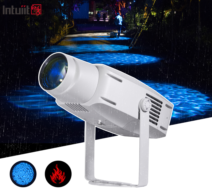 맞춤형 400W 야외 IP65 RGBW 로고 LED 프로젝션 라이트 상업 거리 GOBO 풍경 프로젝터 라이트