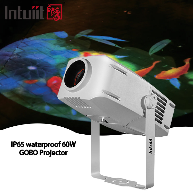 고보 프로젝터 광고 조명 60W LED 표지 벽 프로젝션 램프 외관 방수