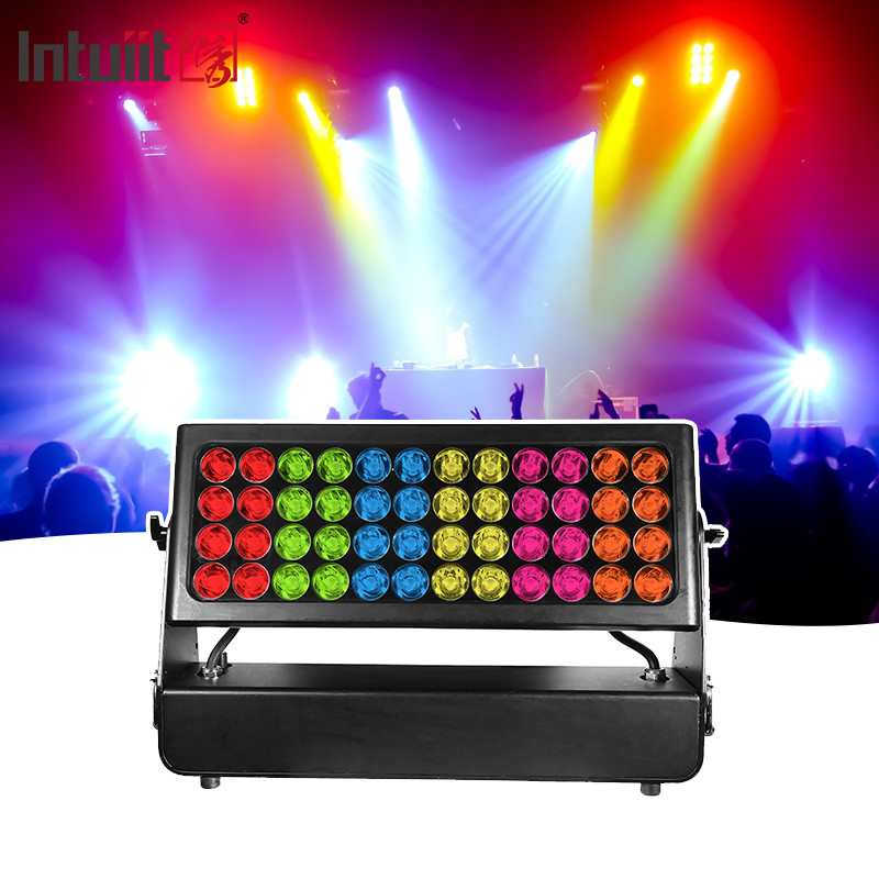 건물 세탁 1500w LED 도시 색상 방수 4in1 RGBW DMX512 벽 세탁 빛 LED