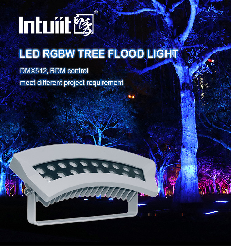 IP65 등급 야외 조명 36W RGBW LED 1100 루멘으로 구성되어 다재다능한 빔 빛과 점 각도