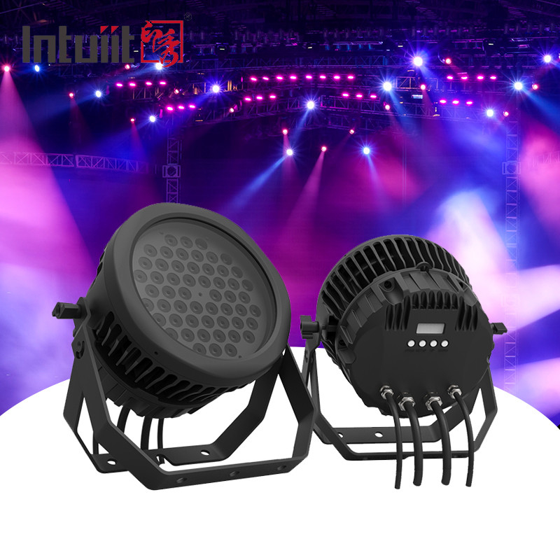 Par54 RGBW RGBW 4in1 dmx512 제어 dj 스테이지 라이트 LED 라이트 54 * 3w