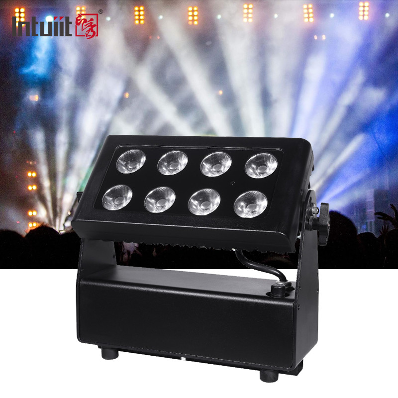 LED 배터리 PAR 8X15W LED 패럴 라이트 RGBW 4in1 8pcs 15W 배터리 패럴 라이트 DMX512 스테이지 라이트