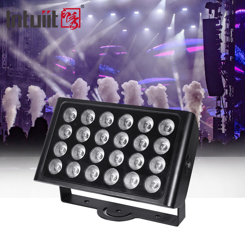 방수 IP65 도시 색상 DMX512 24x10w RGBW 야외 LED 벽 세탁기 홍수 조명
