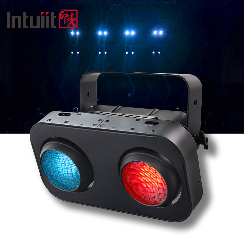 200W 2in1 눈 LED COB 청중 조명 DJ 디스코 바 클럽 링 스테이지 블라인드 조명