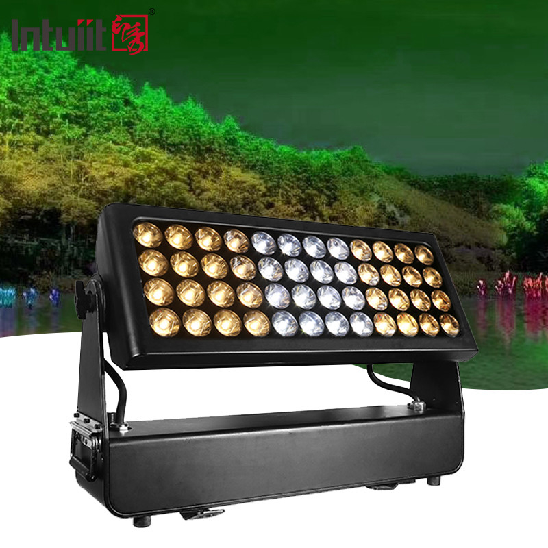 다채색 IP65 DMX 제어 방수 LED 도시 색상 1500W RGBW 4 in 1 LED 야외 벽 세탁기 빛