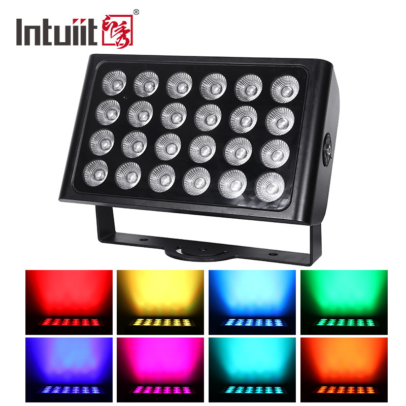 8 × 15W RGBW 배터리 전원을 사용하는 LED 단계는 원격 제어로 점화합니다
