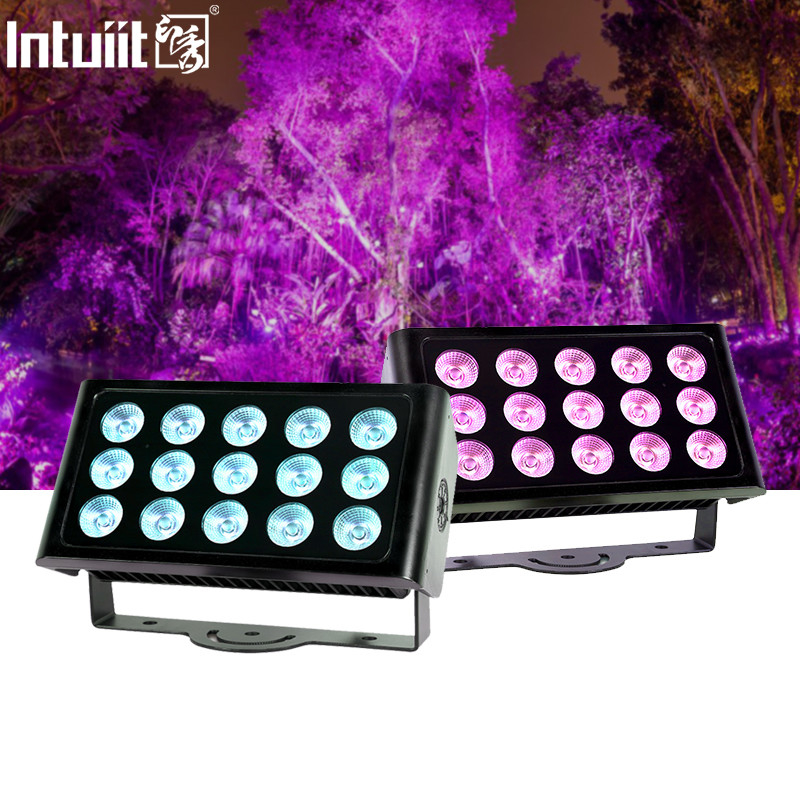 80W 야외 IP65 사각형 DMX RGBW LED 홍수 조명 건물 전면 LED 벽 세탁기 홍수 조명