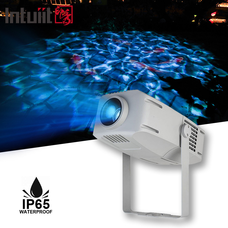 야외 방수 400W LED 로고 프로젝터 라이트 IP65 경관 프로젝션용 고보 바다 물 파동 파동 파동 효과