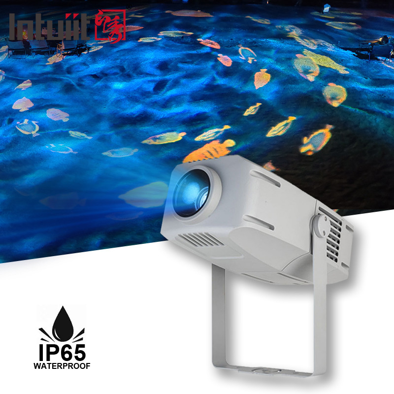 400W 고보 프로젝터 IP65 밝기 광고 LED 야외 크리스마스 로고 고보 광고 조명