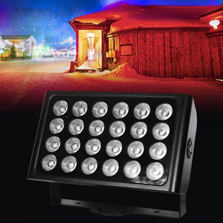 24x10w 4in1 Rgbw LED 야외 벽 세탁기 홍수 조명 정원 웨딩 파티 DJ 무대 조명