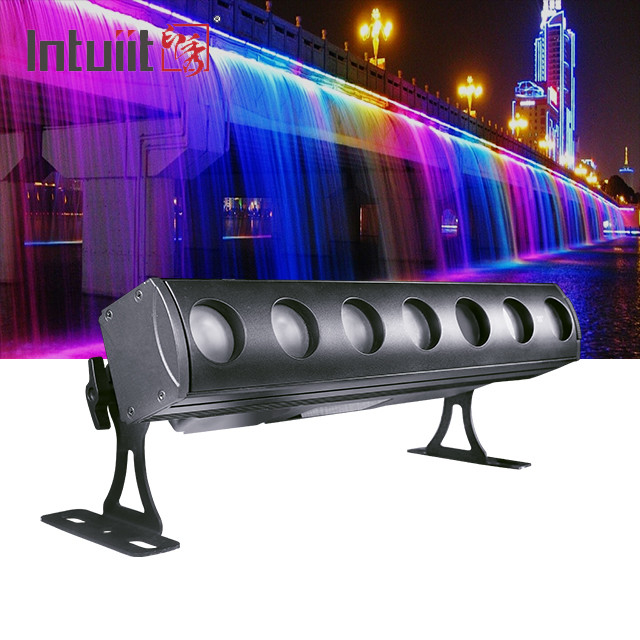7x15W RGBW DMX LED 세탁 바 라이트 디스코 무대 이벤트 프로젝트 파티 웨딩을위한 세탁기 라이트