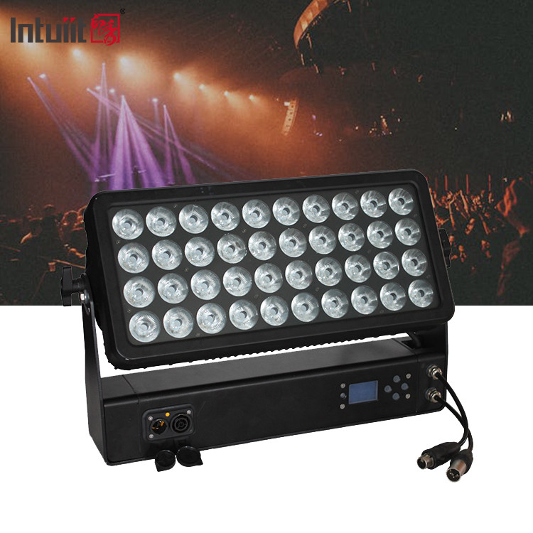 옥외 Ip65 방수 400W RGBW 4In1 도시 컬러 LED 벽 세탁 라이트