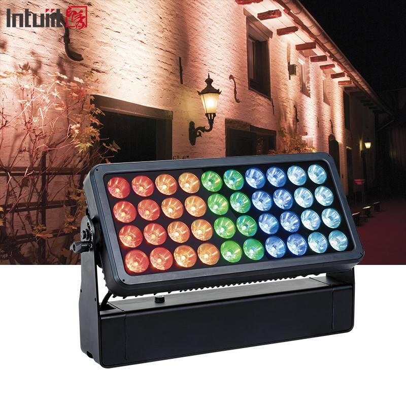 방수 40X10W LED 벽 세척기 IP65 LED 스테이지 라이트 시티 컬러