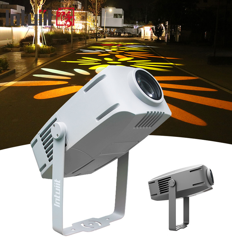 야외 고보 프로젝터 200W 광고 프로젝터 회전 LED 방수 IP65 로고 고보 프로젝터 라이트