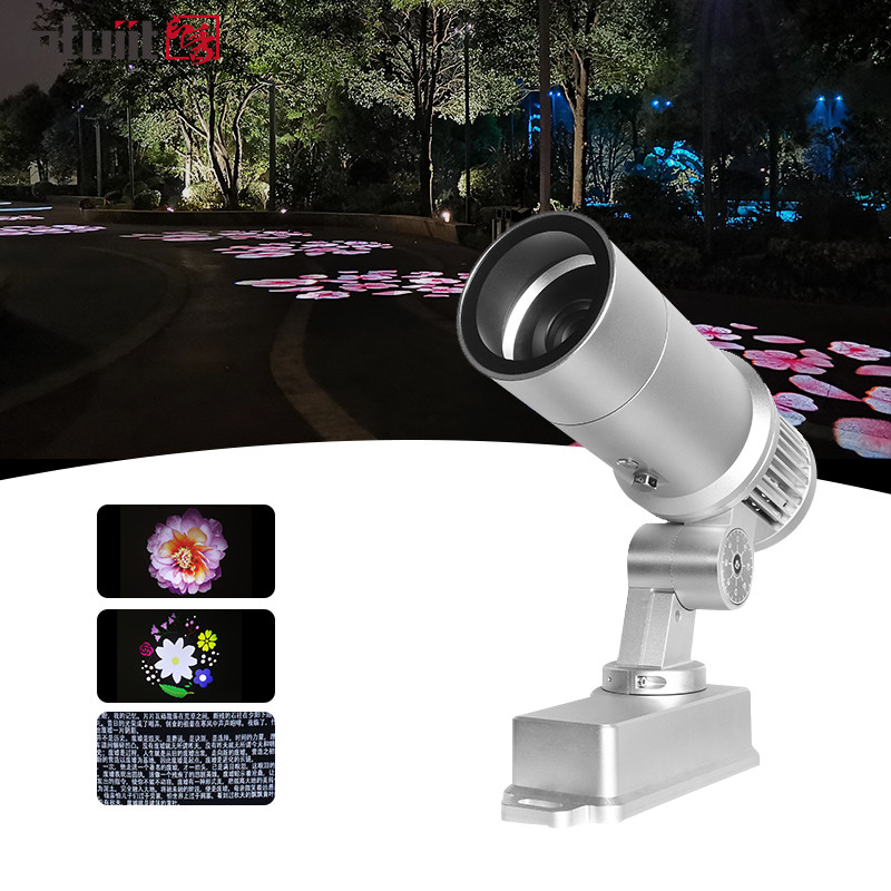 야외 방수 광고 고보 프로젝터 라이트 60W 패턴 회전 LED 고보 로고 라이트