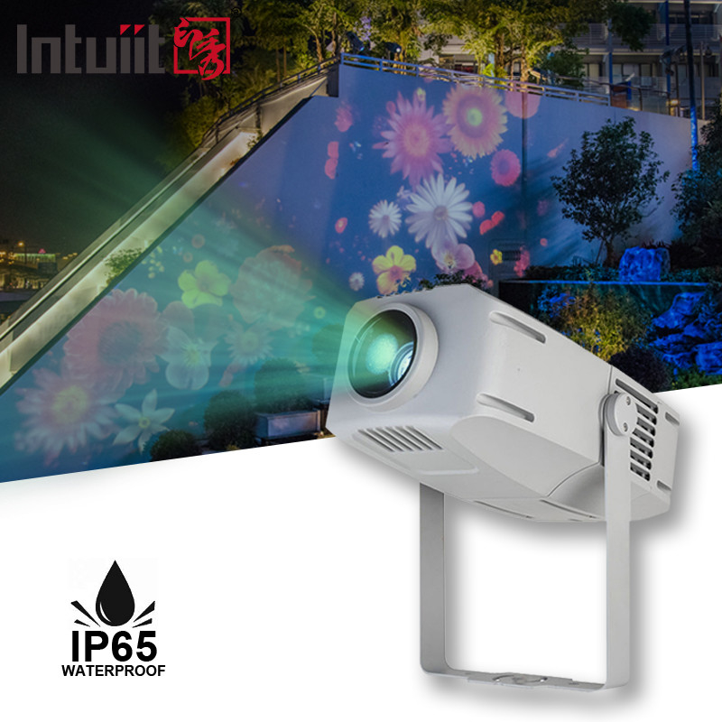 야외 고보 프로젝터 400w 광고 프로젝터 회전 LED 방수 IP65 로고 고보 프로젝터 라이트