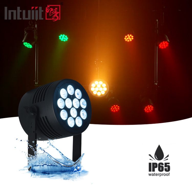 방수 12x20w RGBWA UV 6IN1 LED PAR 라이트 야외 IP65 DMX512 PAR 캔 조명 스테이지 팩