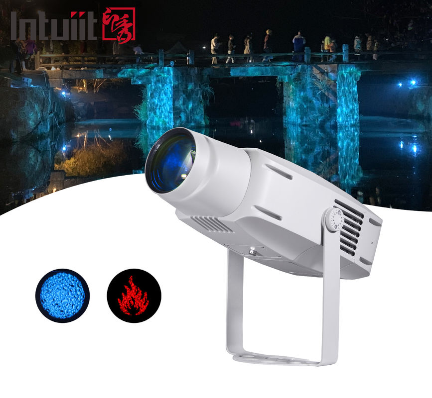 400W 방수 IP65 LED GOBO 프로젝터 야외 건물 프로젝션 라이트 네 가지 색상 스위칭 물 효과 프로젝션 라이트