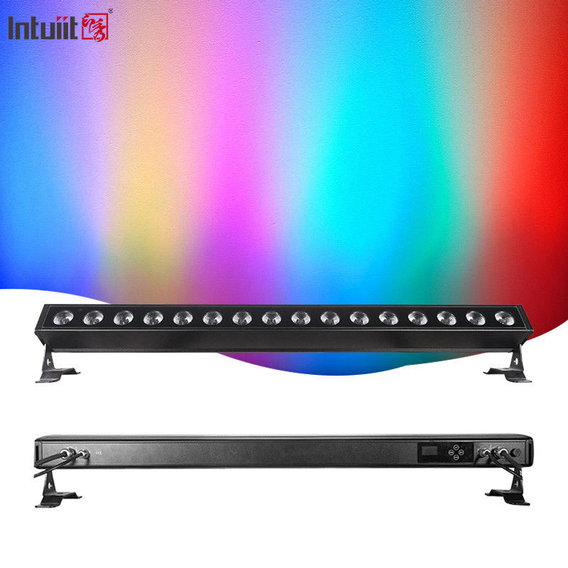 IP65 방수 16x5w 선형 LED 야외 벽 세탁 램프 Rgbw 벽 세탁 램프