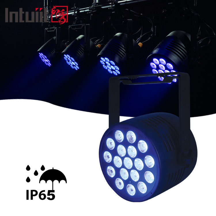 높은 밝은 방수 LED PAR 라이트 IP65 LED Rgbwauv 18 * 20w 야외 PAR DMX 공원 경치적인 무대 이벤트 쇼 조명