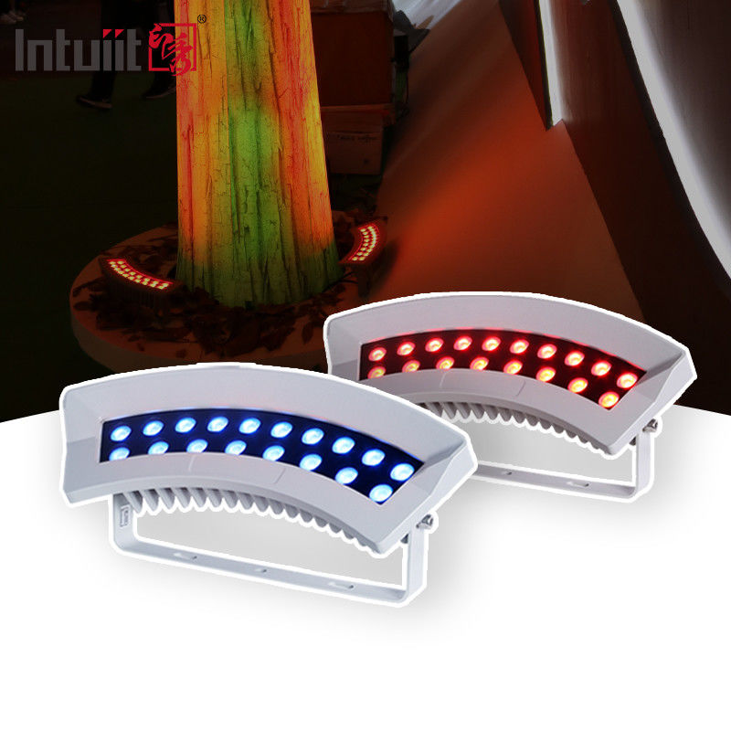 LED 트리 허그 램프 야외 dmx512 36W RGBW 다채로운 정원 스팟 조명 풍경 조명 IP65 알루미늄 LED 허그 나무 조명