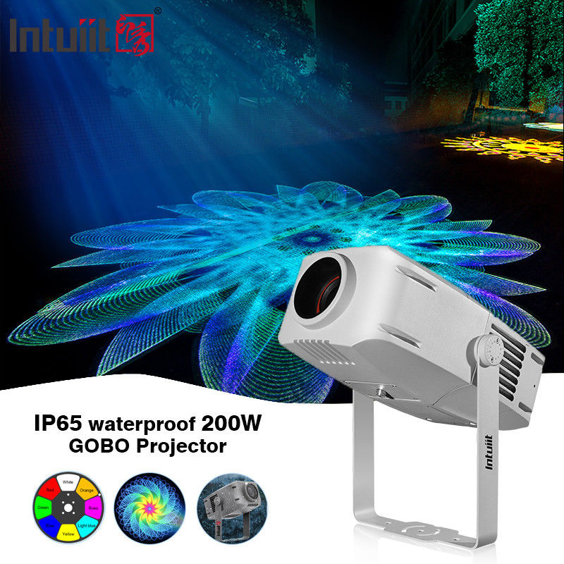 200W 고보 프로젝터 야외 Ip65 밝기 광고 LED 로고 라이트 고보 프로젝터 창고 광고 조명