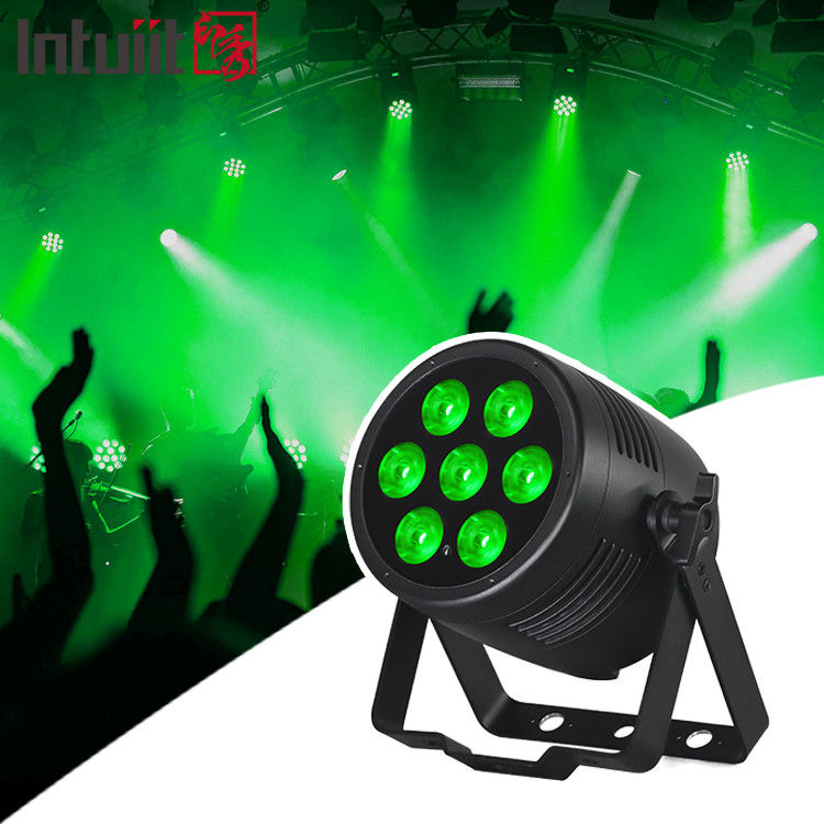 7x20W Rgbwauv LED 스테이지 PAR 라이트 Dmx512 이벤트 결혼식 교회 스테이지 파티 PAR 라이트를위한 제어 PAR 라이트