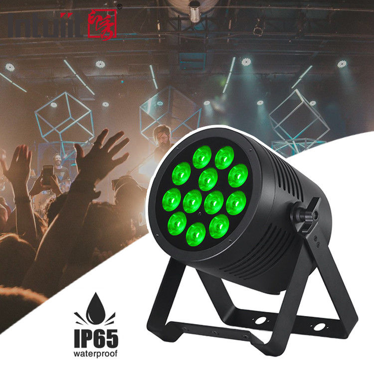 12x20w 스테이지 라이트 PAR 방수 RGBWA UV LED 라이트 PAR DMX IP65 야외 DJ 스테이지 쇼 조명