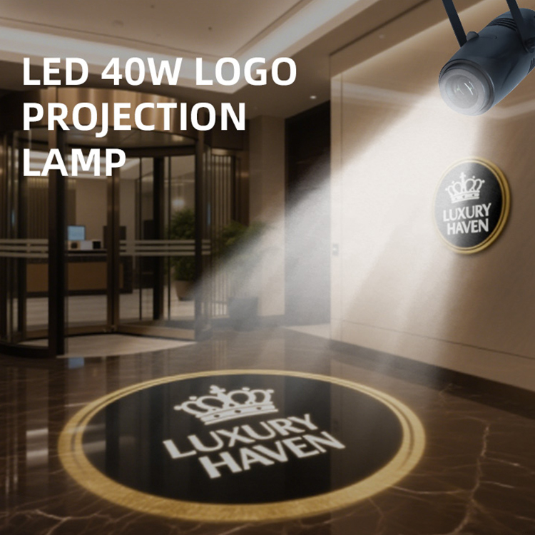 GOBO Projector IP20 LED Light for Business Hotel Shop Advertising and Wedding Stage Indoor 40W