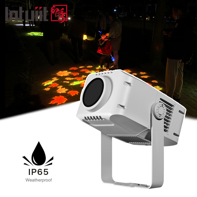 야외 고보 프로젝터 100w 광고 프로젝터 회전 LED 방수 IP65 로고 고보 프로젝터 조명