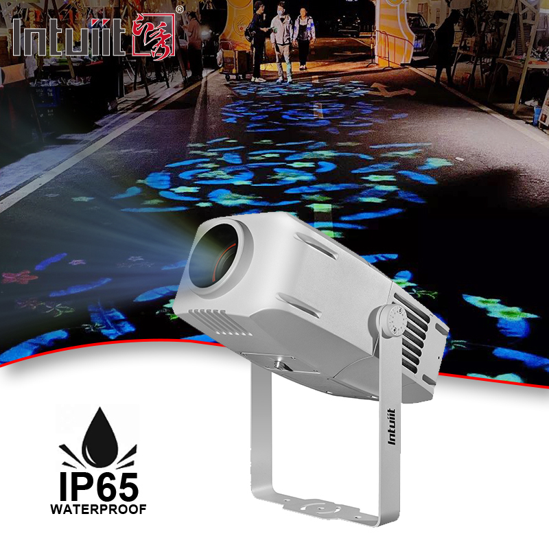400W RGBW LED 맞춤형 로고 고보 프로젝터 조명 IP65 방수 회전 LED 로고 프로젝터 야외용