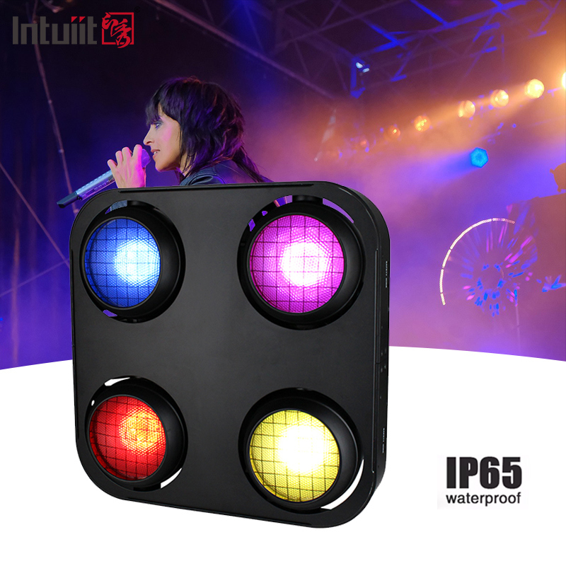 4X90W 4 눈 LED Cob 블라인드 라이트 앰버 따뜻한 흰색 2In1 Ip65 방수 LED 스테이지 라이트