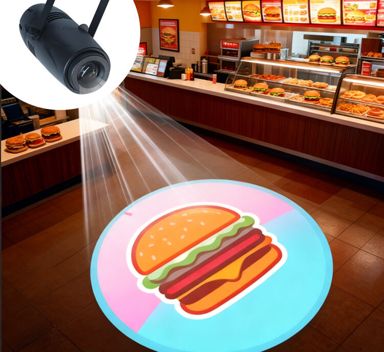 40W 로고 프로젝터 라이트 매장 광고 및 결혼식용 스토어 비즈니스용 사용자 지정 GOBO 프로젝터