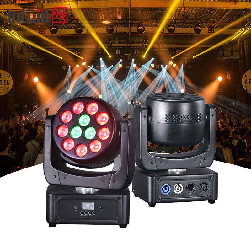미니 12x8W LED Rgbw 라이트 Dmx DJ 디스코 파티 클럽 조명 효과 장비 램프 무대 움직이는 헤드 라이트