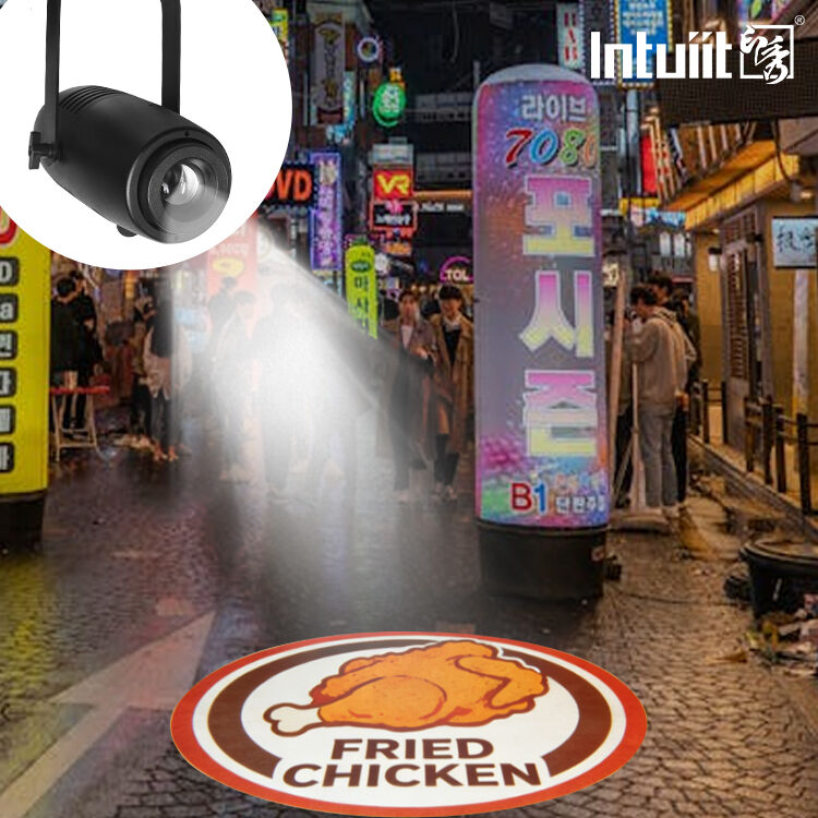 60W LED 로고 GOBO 프로젝터 Ip65 방수등 호텔 회사 매장 웨딩 광고 실내외용