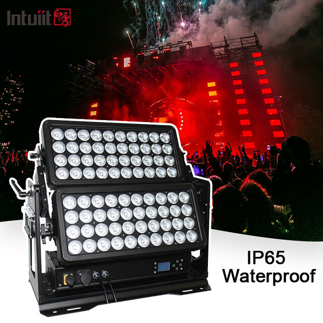방수 야외 이중 LED 벽 세척기 빛 IP65 800W RGBW DMX 시티 호텔 정원