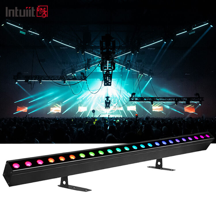LED Stage Light Bar 24x2W RGBW 4in1 IP20 Wall Washer DMX512 LED Wash Strip Lights for DJ Disco Club Party Uplighting