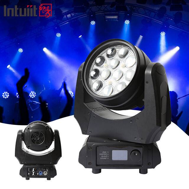 뜨거운 판매 LED 이동 헤드 워시 빛 12x10W RGBW 4in1 DMX512 웨딩 파티 KTV에 대 한 전문 무대 염색 램프