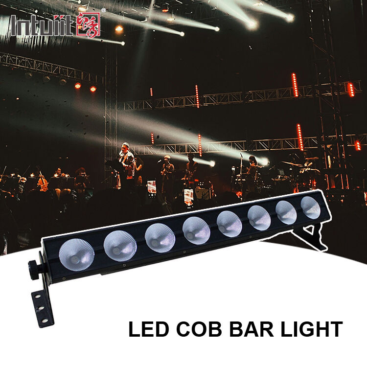 교회 스튜디오 이벤트용 8x15W RGB 3-in-1 DMX512 LED 선형 벽 세탁기 무대 바 조명 실내 세척 조명