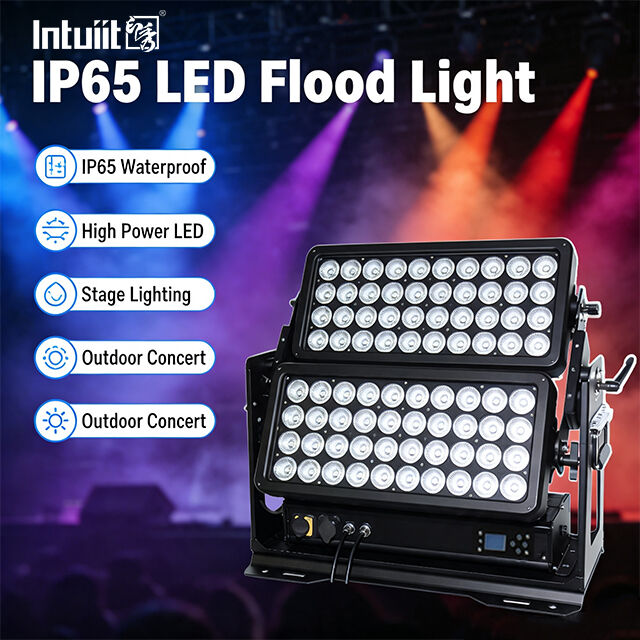 400W 800W 1500W 고전력 LED 홍수 조명 IP65 방수 DMX512 야외 경기장 건물 산업 건설 조명