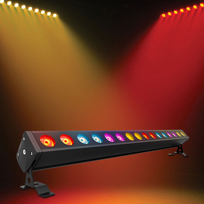 1개의 IP65 옥외 홍수에 대하여 16X5W Rgbw 4는 Dj 막대기 쇼 단계 점화 DMX512를 지도했습니다