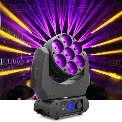 LED 셔피 빔 이동 헤드 스테이지 조명 7x40W 4 In 1 RGBW 세탁 LED 이동 헤드